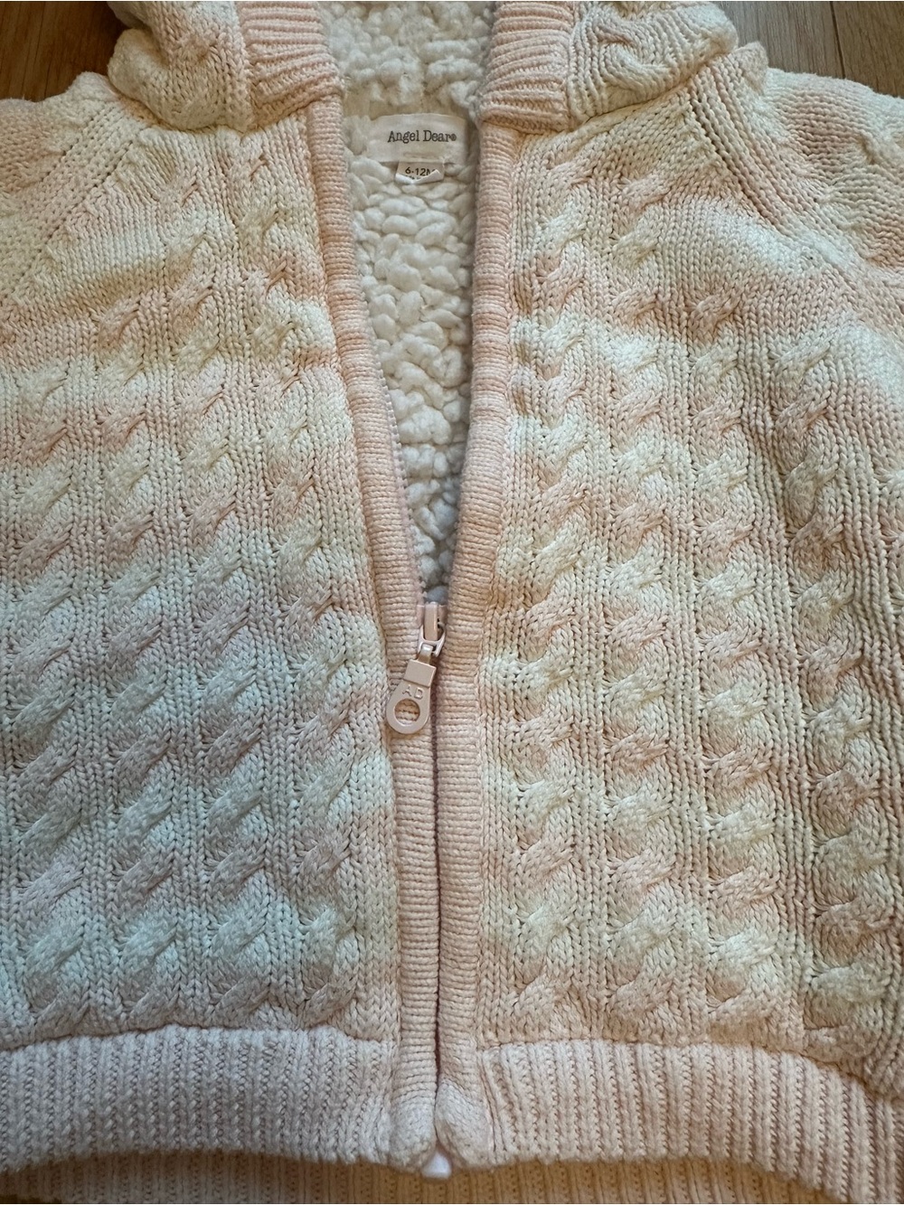 Angel Dear Pink Sherpa-Lined Hooded Jacket - Picture 3 of 3